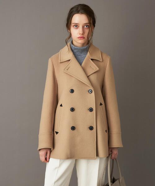 DRESSTERIOR（ドレステリア）の「Super140‘sAラインPコート（ピーコート・レディース・ブラック/ベージュ・34/38/36）」の9枚目の写真