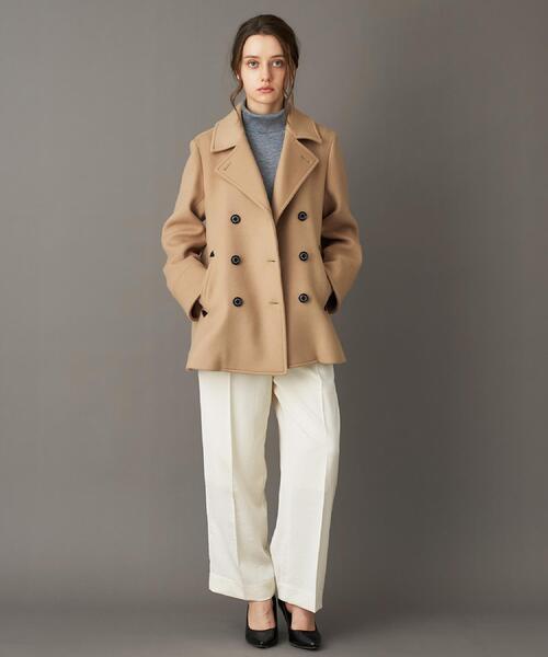 DRESSTERIOR（ドレステリア）の「Super140‘sAラインPコート（ピーコート・レディース・ブラック/ベージュ・34/38/36）」の13枚目の写真