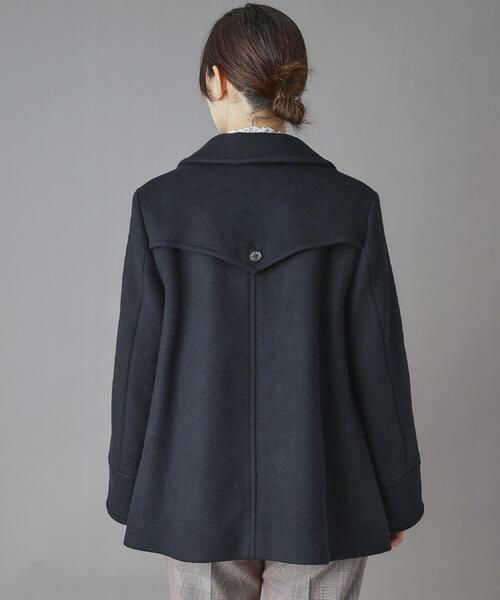 DRESSTERIOR（ドレステリア）の「Super140‘sAラインPコート（ピーコート・レディース・ブラック/ベージュ・34/38/36）」の16枚目の写真