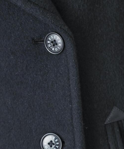 DRESSTERIOR（ドレステリア）の「Super140‘sAラインPコート（ピーコート・レディース・ブラック/ベージュ・34/38/36）」の21枚目の写真