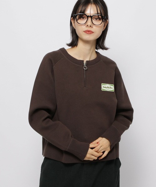 NIKO✩M様確認用♡ バックロゴZIPニットプルオーバー（ニット/セーター）｜niko and