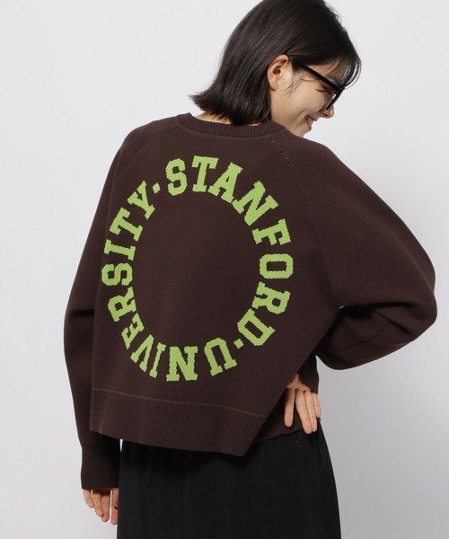 バックロゴZIPニットプルオーバー（ニット/セーター）｜niko and