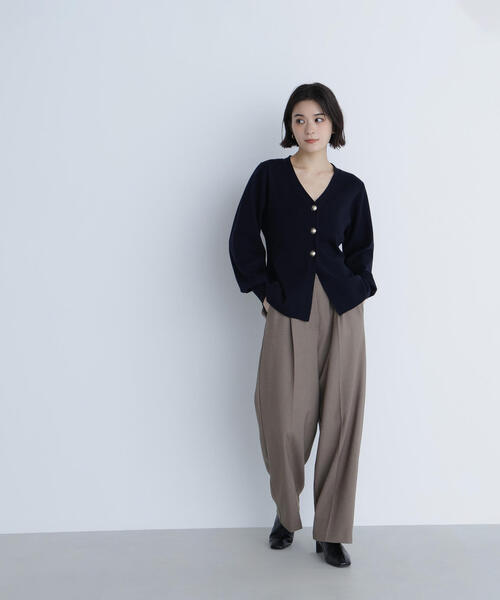 NATURAL BEAUTY BASIC（ナチュラルビューティーベーシック）の「◇ウォームタッチワイドパンツ（その他パンツ・レディース・チャコールグレー/ベージュ・SMALL/MEDIUM/P/S）」の17枚目の写真