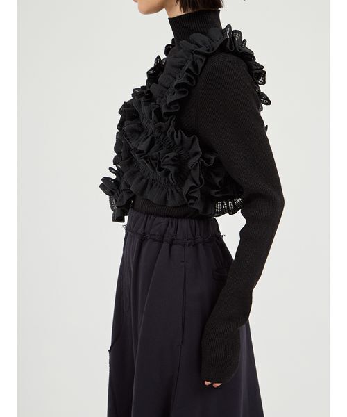 emmi(エミ)の「ギャザー3wayビスチェ(その他トップス・レディース・ホワイト/ブラック・F)」の6枚目の写真