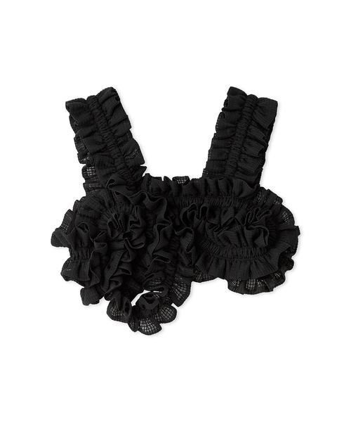 emmi(エミ)の「ギャザー3wayビスチェ(その他トップス・レディース・ホワイト/ブラック・F)」の12枚目の写真