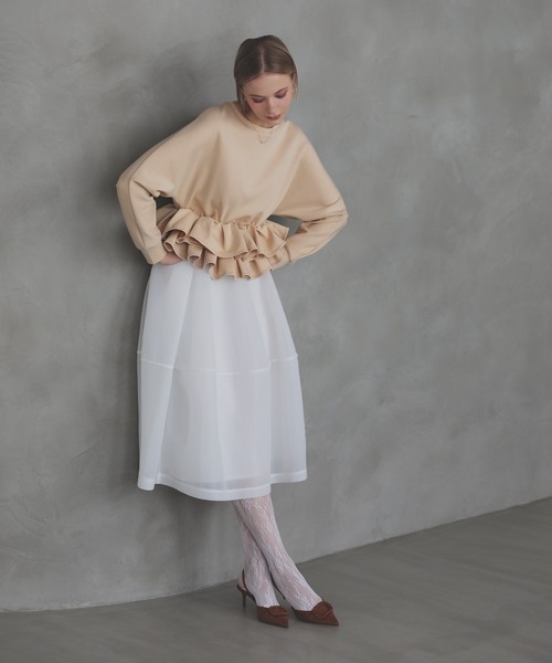 MERAKI（メラキ）の「裾2段フリルトップス（その他トップス・レディース・ブラック/グレー/ベージュ・FREE）」の13枚目の写真