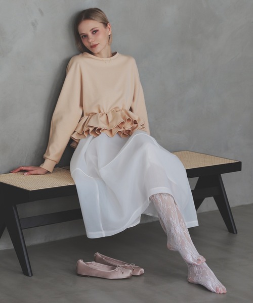 MERAKI（メラキ）の「裾2段フリルトップス（その他トップス・レディース・ブラック/グレー/ベージュ・FREE）」の16枚目の写真