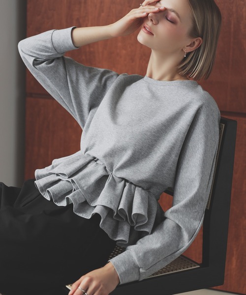 MERAKI（メラキ）の「裾2段フリルトップス（その他トップス・レディース・ブラック/グレー/ベージュ・FREE）」の17枚目の写真