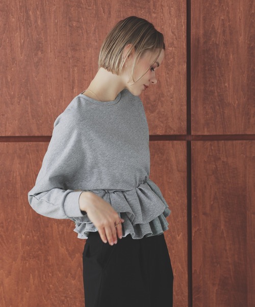 MERAKI（メラキ）の「裾2段フリルトップス（その他トップス・レディース・ブラック/グレー/ベージュ・FREE）」の18枚目の写真
