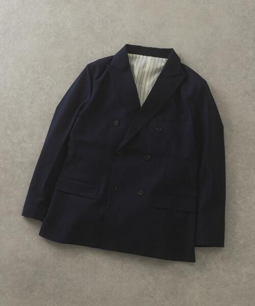 ITEMS URBANRESEARCH(アイテムズ アーバンリサーチ)の「Gabardine Double Blest Jacket(その他アウター・メンズ・ネイビー/ブラック/チャコールグレー・LARGE/MEDIUM)」の3枚目の写真