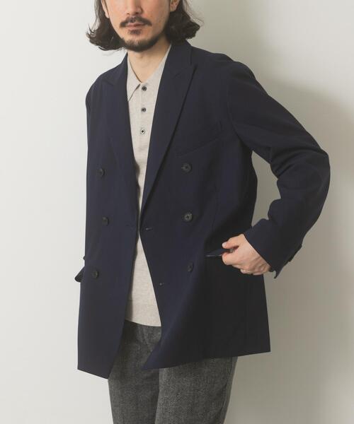 ITEMS URBANRESEARCH(アイテムズ アーバンリサーチ)の「Gabardine Double Blest Jacket(その他アウター・メンズ・ネイビー/ブラック/チャコールグレー・LARGE/MEDIUM)」の8枚目の写真