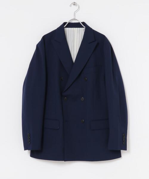ITEMS URBANRESEARCH(アイテムズ アーバンリサーチ)の「Gabardine Double Blest Jacket(その他アウター・メンズ・ネイビー/ブラック/チャコールグレー・LARGE/MEDIUM)」の10枚目の写真