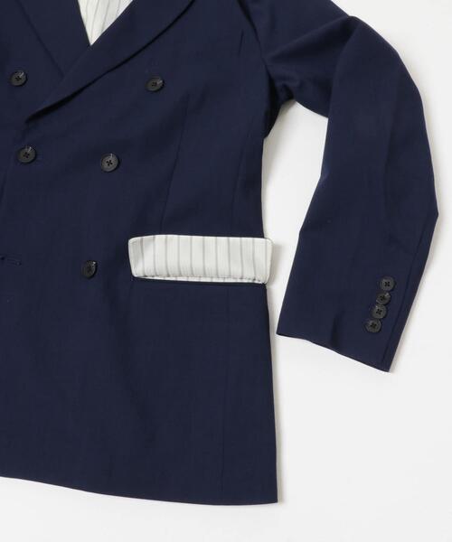 ITEMS URBANRESEARCH(アイテムズ アーバンリサーチ)の「Gabardine Double Blest Jacket(その他アウター・メンズ・ネイビー/ブラック/チャコールグレー・LARGE/MEDIUM)」の12枚目の写真