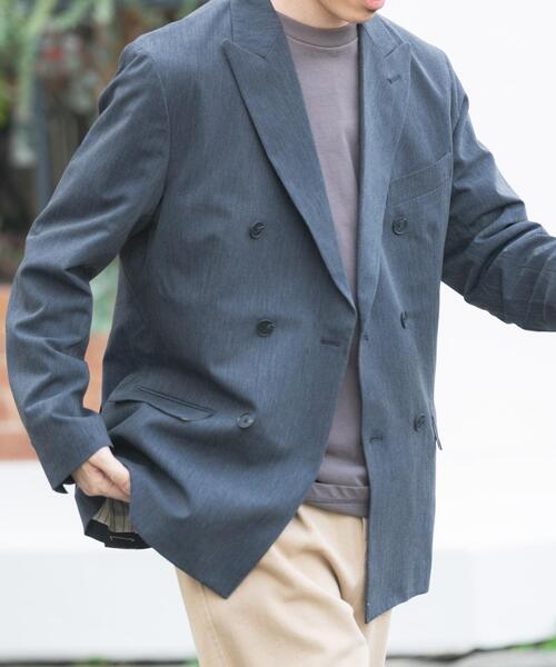 ITEMS URBANRESEARCH(アイテムズ アーバンリサーチ)の「Gabardine Double Blest Jacket(その他アウター・メンズ・ネイビー/ブラック/チャコールグレー・LARGE/MEDIUM)」の17枚目の写真