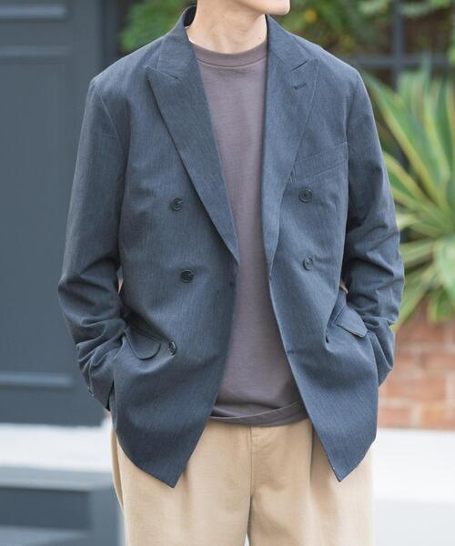 ITEMS URBANRESEARCH(アイテムズ アーバンリサーチ)の「Gabardine Double Blest Jacket(その他アウター・メンズ・ネイビー/ブラック/チャコールグレー・LARGE/MEDIUM)」の18枚目の写真