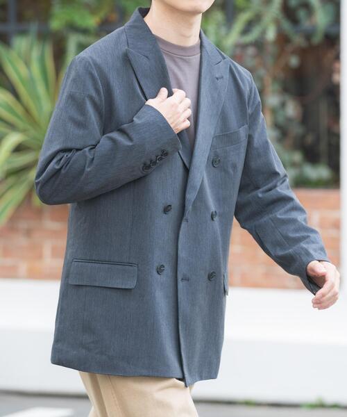 ITEMS URBANRESEARCH(アイテムズ アーバンリサーチ)の「Gabardine Double Blest Jacket(その他アウター・メンズ・ネイビー/ブラック/チャコールグレー・LARGE/MEDIUM)」の19枚目の写真
