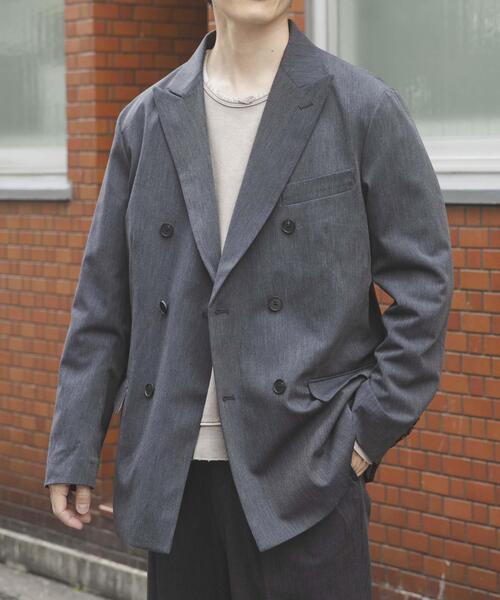 ITEMS URBANRESEARCH(アイテムズ アーバンリサーチ)の「Gabardine Double Blest Jacket(その他アウター・メンズ・ネイビー/ブラック/チャコールグレー・LARGE/MEDIUM)」の21枚目の写真