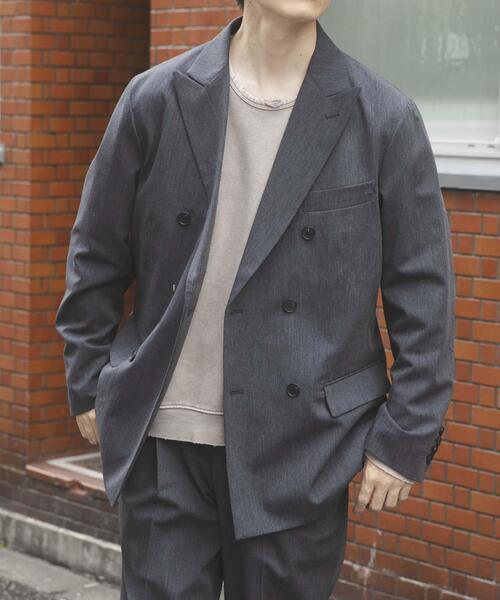 ITEMS URBANRESEARCH(アイテムズ アーバンリサーチ)の「Gabardine Double Blest Jacket(その他アウター・メンズ・ネイビー/ブラック/チャコールグレー・LARGE/MEDIUM)」の22枚目の写真