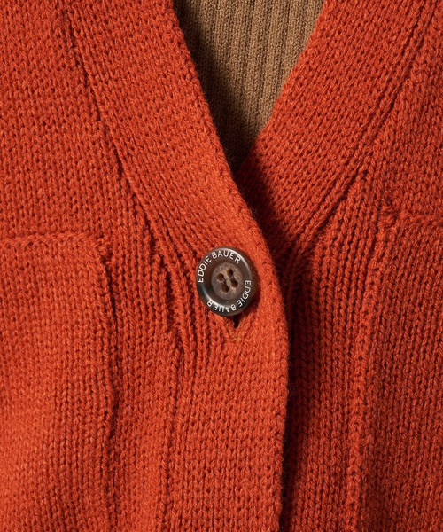 Eddie Bauer(エディーバウアー)の「アルパイン ルート カーディガン(カーディガン/ボレロ・レディース・ダークブラウン/ダークオレンジ/アイボリー・L/M/S/XL)」の14枚目の写真