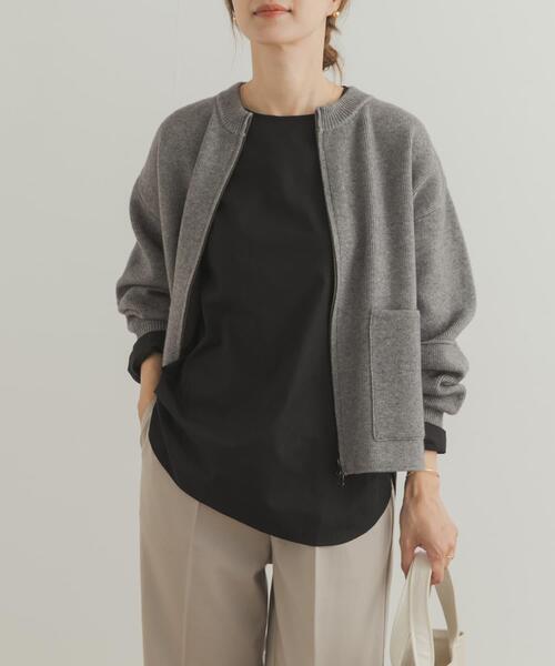 URBAN RESEARCH DOORS（アーバンリサーチドアーズ）の「『UR TECH』クルーネックプルオーバーシャツ（シャツ/ブラウス・レディース・オフホワイト/ブラック・MEDIUM）」の12枚目の写真