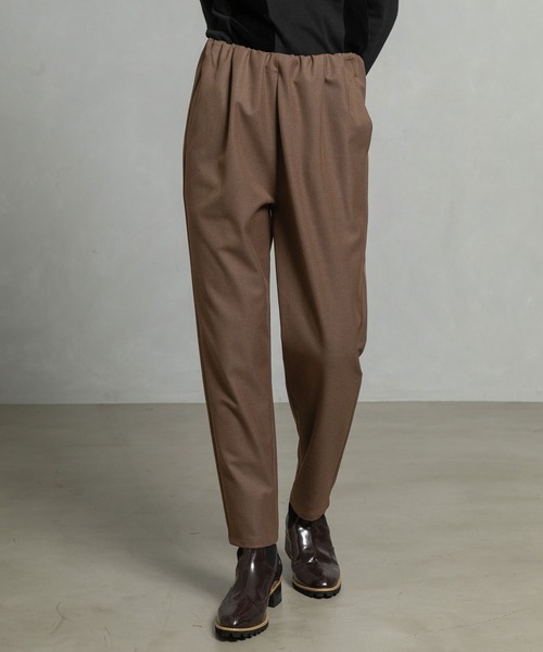 MARECHAL TERRE（マルシャルテル）の「ウォームテーパードパンツ（その他パンツ・レディース・ネイビー/チャコールグレー/ブラック/キャメル/ブラウン・MEDIUM/SMALL/LARGE）」の4枚目の写真