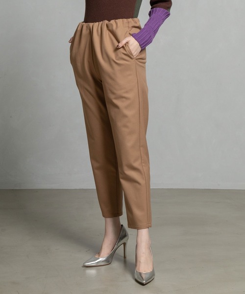 MARECHAL TERRE（マルシャルテル）の「ウォームテーパードパンツ（その他パンツ・レディース・ネイビー/チャコールグレー/ブラック/キャメル/ブラウン・MEDIUM/SMALL/LARGE）」の6枚目の写真