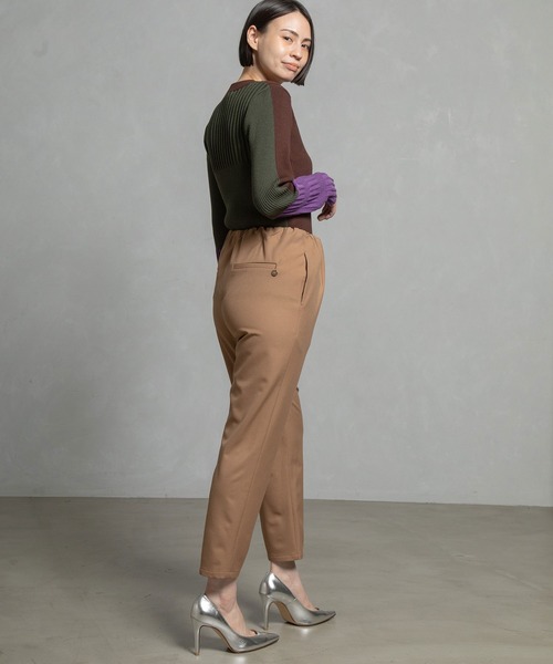 MARECHAL TERRE（マルシャルテル）の「ウォームテーパードパンツ（その他パンツ・レディース・ネイビー/チャコールグレー/ブラック/キャメル/ブラウン・MEDIUM/SMALL/LARGE）」の12枚目の写真