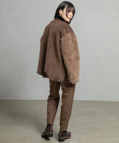 MARECHAL TERRE（マルシャルテル）の「ウォームテーパードパンツ（その他パンツ・レディース・ネイビー/チャコールグレー/ブラック/キャメル/ブラウン・MEDIUM/SMALL/LARGE）」の20枚目の写真