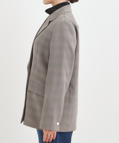 DRESKIP（ドレスキップ）の「【洗える/S-LL/セットアップ可】カジュアルからきれいめまで ダブルジャケット（テーラードジャケット・レディース・ブラウン系その他/ネイビー/グレー系1・03/04/01/02）」の20枚目の写真