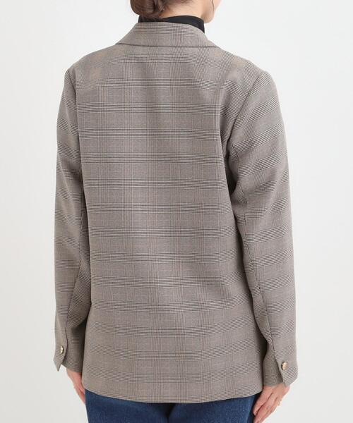 DRESKIP（ドレスキップ）の「【洗える/S-LL/セットアップ可】カジュアルからきれいめまで ダブルジャケット（テーラードジャケット・レディース・ブラウン系その他/ネイビー/グレー系1・03/04/01/02）」の19枚目の写真