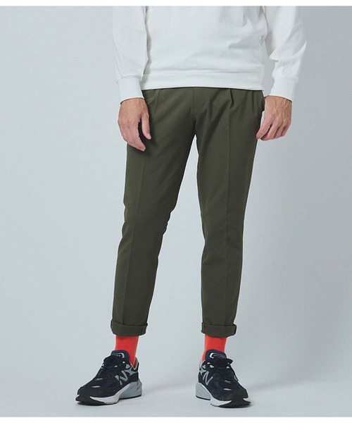 junhashimoto(ジュンハシモト)の「ONE TUCK EASY PANTS(スラックス・メンズ・カーキ・6)」の6枚目の写真