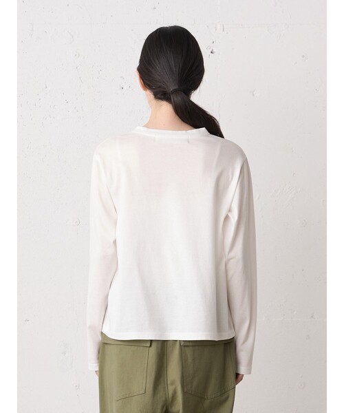 MidiUmi(ミディウミ)の「MidiUmi ボウタイプルオーバー(Tシャツ/カットソー・レディース・ライトグレー/ライトブルー/オフホワイト/ブラック・FREE)」の12枚目の写真