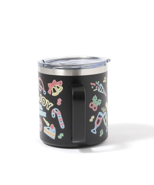 セール】【2025Xmas】ホリデー蓋付きステンレスマグ/容量400ml（グラス