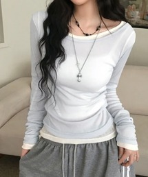 シアー ロングスリーブTシャツ
