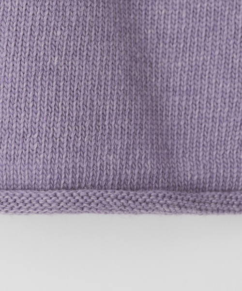 RONRON(ロンロン)の「KNOT V NECK SHORT SLEEVE KNIT PURPLE(Tシャツ/カットソー・レディース・その他・FREE)」の5枚目の写真