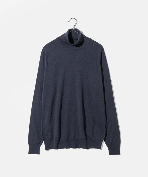 JOHN SMEDLEY(ジョンスメドレー)の「JOHN SMEDLEY CATKIN ジョンスメドレー キャトキン 長袖 タートルネック メリノウール ニット(ニット/セーター・レディース・ブラック/ネイビー系/チャコール/ホワイト系1/ベージュ系1・LARGE/MEDIUM/SMALL)」の5枚目の写真