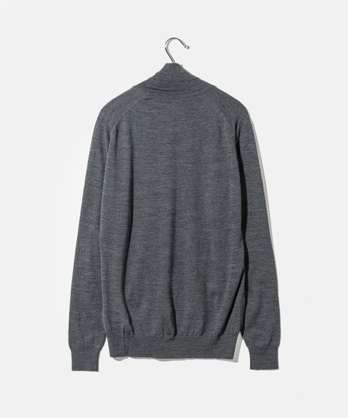 JOHN SMEDLEY(ジョンスメドレー)の「JOHN SMEDLEY CATKIN ジョンスメドレー キャトキン 長袖 タートルネック メリノウール ニット(ニット/セーター・レディース・ブラック/ネイビー系/チャコール/ホワイト系1/ベージュ系1・LARGE/MEDIUM/SMALL)」の11枚目の写真