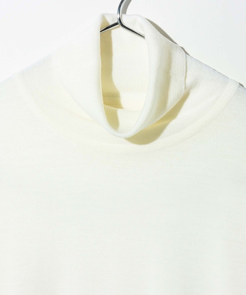 JOHN SMEDLEY(ジョンスメドレー)の「JOHN SMEDLEY CATKIN ジョンスメドレー キャトキン 長袖 タートルネック メリノウール ニット(ニット/セーター・レディース・ブラック/ネイビー系/チャコール/ホワイト系1/ベージュ系1・LARGE/MEDIUM/SMALL)」の14枚目の写真