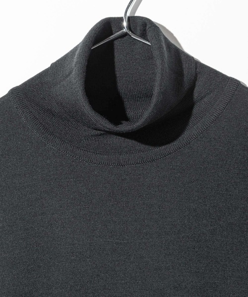JOHN SMEDLEY(ジョンスメドレー)の「JOHN SMEDLEY CATKIN ジョンスメドレー キャトキン 長袖 タートルネック メリノウール ニット(ニット/セーター・レディース・ブラック/ネイビー系/チャコール/ホワイト系1/ベージュ系1・LARGE/MEDIUM/SMALL)」の15枚目の写真