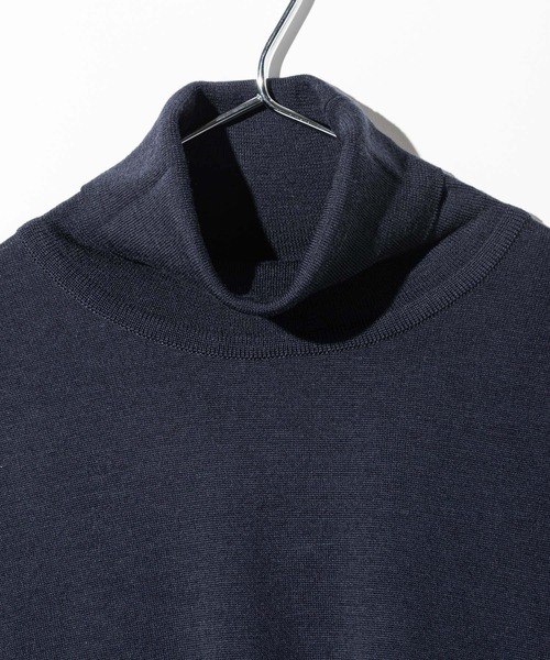 JOHN SMEDLEY(ジョンスメドレー)の「JOHN SMEDLEY CATKIN ジョンスメドレー キャトキン 長袖 タートルネック メリノウール ニット(ニット/セーター・レディース・ブラック/ネイビー系/チャコール/ホワイト系1/ベージュ系1・LARGE/MEDIUM/SMALL)」の18枚目の写真