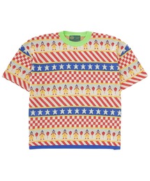 styles | gimcontext Clown Circus Border Half Sleeve Knit-T 25105020(ニット/セーター)