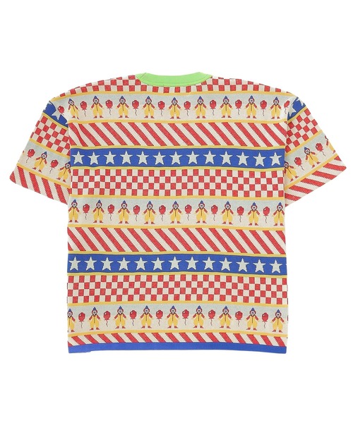 styles(スタイルス)の「gimcontext Clown Circus Border Half Sleeve Knit-T 25105020(ニット/セーター・メンズ・レッド・L)」の2枚目の写真