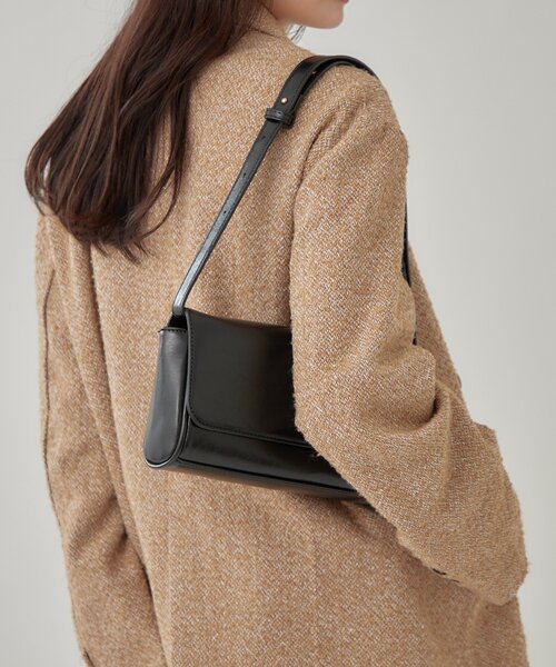 mystic(ミスティック)の「スクエアショルダーBAG(トートバッグ・レディース・ブラック/ブラウン・ONE SIZE)」の5枚目の写真