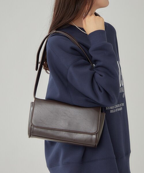 mystic(ミスティック)の「スクエアショルダーBAG(トートバッグ・レディース・ブラック/ブラウン・ONE SIZE)」の14枚目の写真