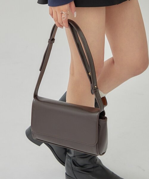 mystic(ミスティック)の「スクエアショルダーBAG(トートバッグ・レディース・ブラック/ブラウン・ONE SIZE)」の16枚目の写真