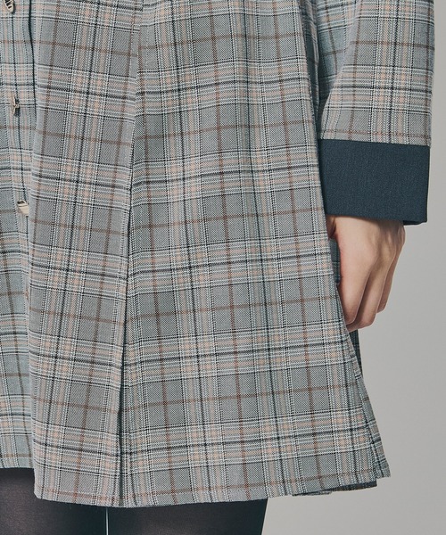 REDYAZEL（レディアゼル）の「バイカラーチェックボックスプリーツシャツミニワンピース（ワンピース・レディース・ネイビー/ブラウン/グレー・SMALL/MEDIUM）」の20枚目の写真