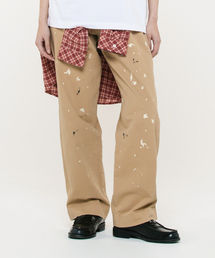 AECA（エイカ）の「SPLATER PAINTED BANDING CHINO PANTS-BEIGE（その他パンツ）」
