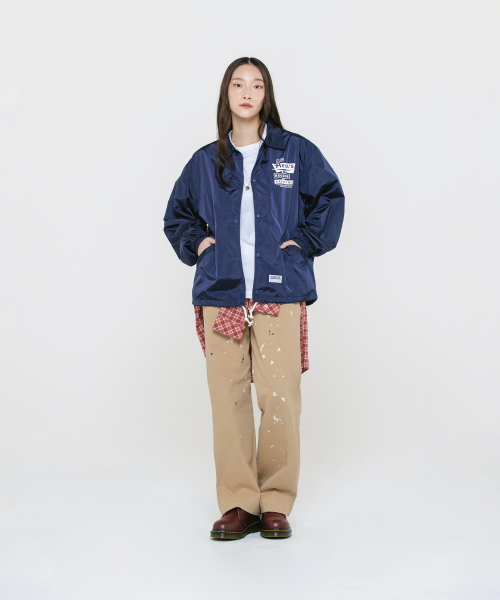 AECA(エイカ)の「SPLATER PAINTED BANDING CHINO PANTS-BEIGE(その他パンツ・メンズ・その他・MEDIUM/LARGE/SMALL)」の2枚目の写真