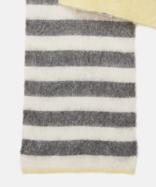 LE CIEL BLEU(ルシェルブルー)の「ブラッシュドモヘアストライプトスカーフ / Brushed Mohair Striped Scarf(ニット/セーター・レディース・ライトイエロー・36)」の13枚目の写真