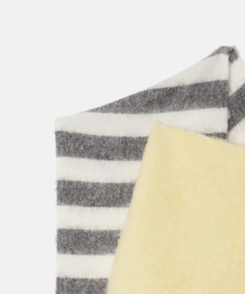 LE CIEL BLEU(ルシェルブルー)の「ブラッシュドモヘアストライプトスカーフ / Brushed Mohair Striped Scarf(ニット/セーター・レディース・ライトイエロー・36)」の11枚目の写真